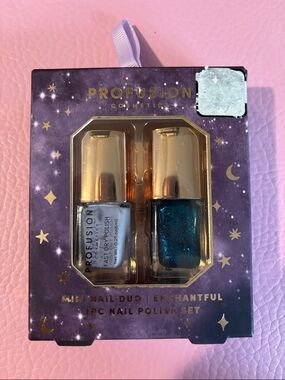 Profusion Cosmetics Mini Nail Duo - Pale Blue & Teal
